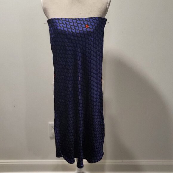 Ottod'Ame USA Size 6, Made in Italy 100% Viscose Blue/Black Skirt/or Dress - Picture 9 of 11